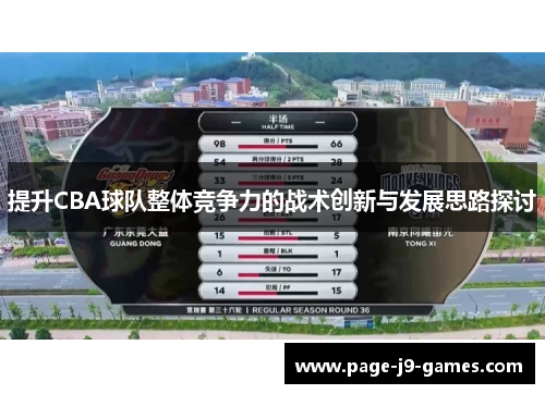 提升CBA球队整体竞争力的战术创新与发展思路探讨